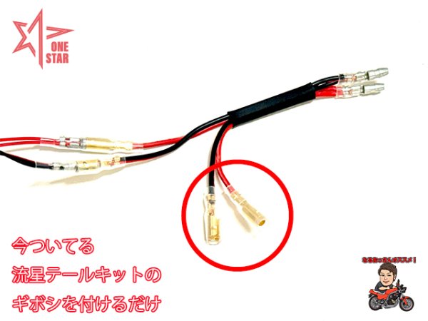 画像1: 流星テールキットあと付けＬＥＤ (1)